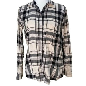 AMERICAN EAGLE Ahh-Mazingly Soft Flannel Button Up Shirt Boyfriend Fit size Smal